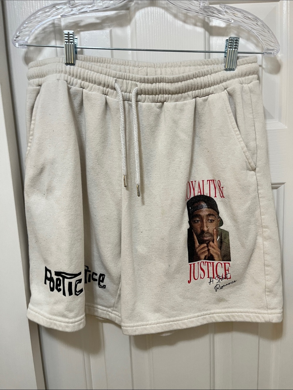 Chemistry Cream Graphic Men’s Athletic Shorts